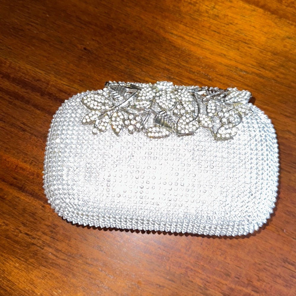 Brand new all beaded crystal clutch!